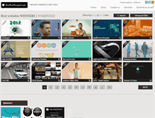 Tablet Screenshot of bestwebdesignaward.com